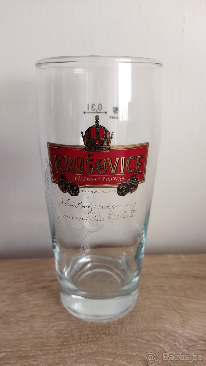 Pivní sklenice Krušovice - 7