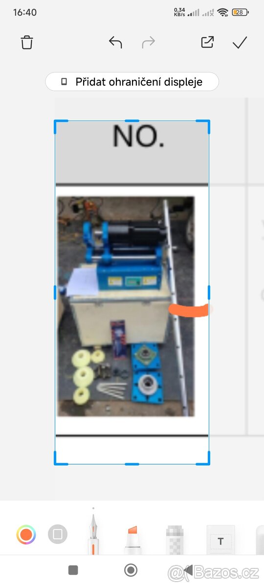 Vyvrtávačka děr lžic bagru. - 7