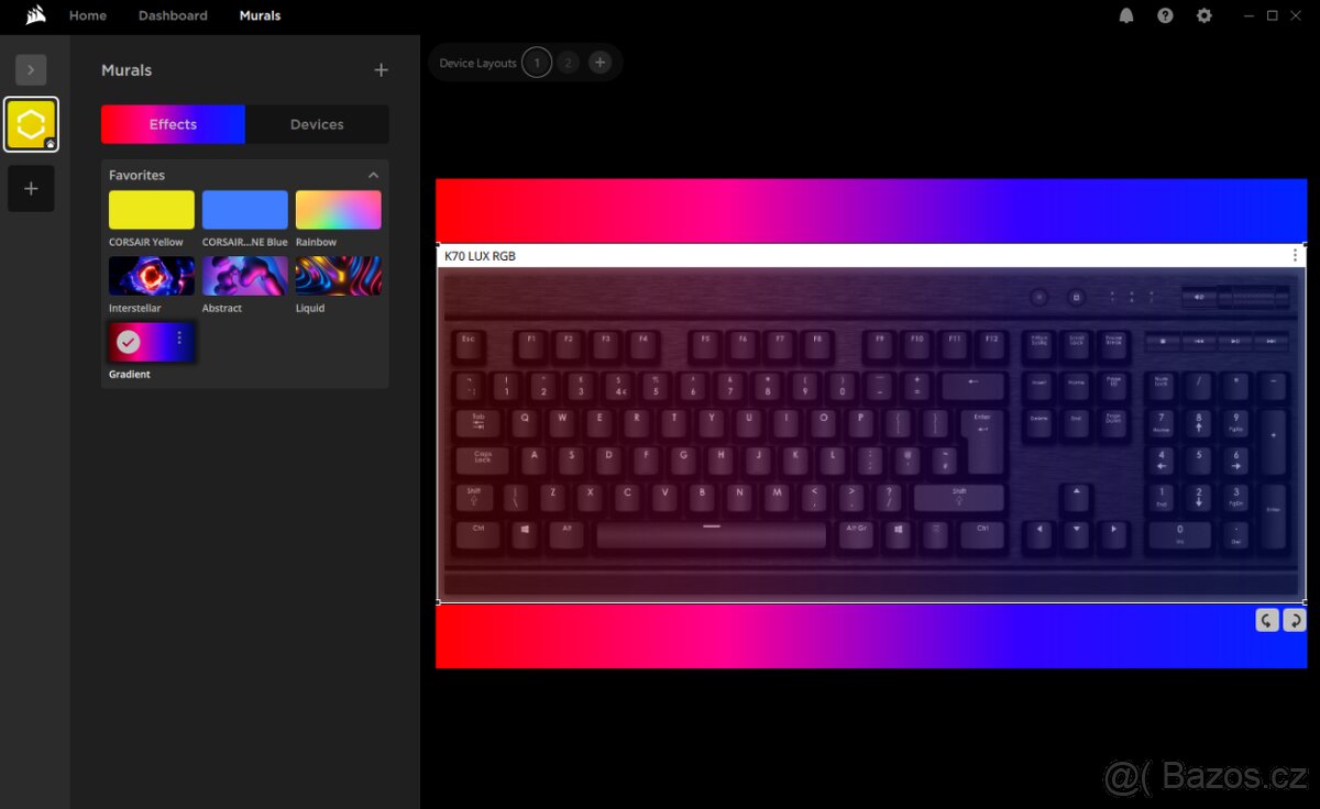 Corsair K70 LUX RGB Mechanical Gaming Keyboard- Brown switch - 7