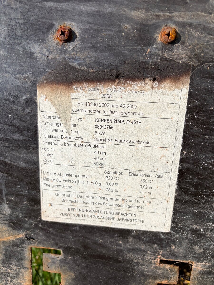 Kamna malá Kerpen - 7