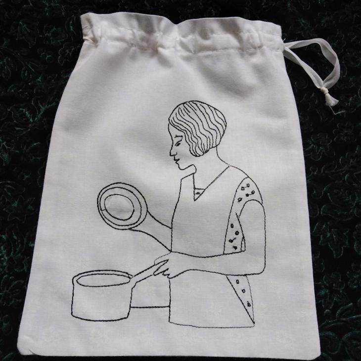 7x VYŠÍVANÝ PYTLÍK - SÁČEK - PYTLÍČEK - KUCHAŘKA DO SVĚTNICE - 7