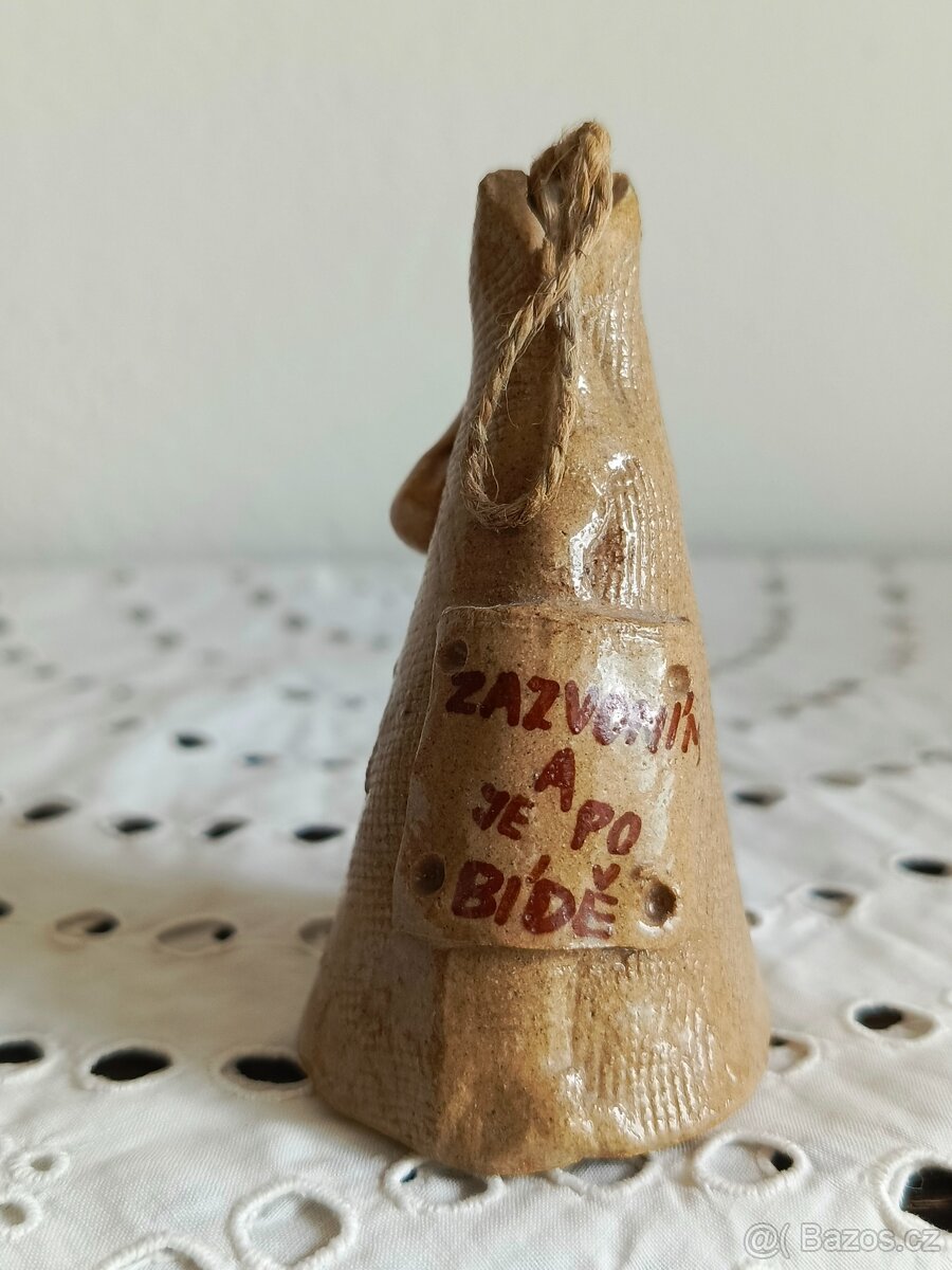 KERAMICKÉ ZDOBENÉ ZVONKY - 4 KS - 7