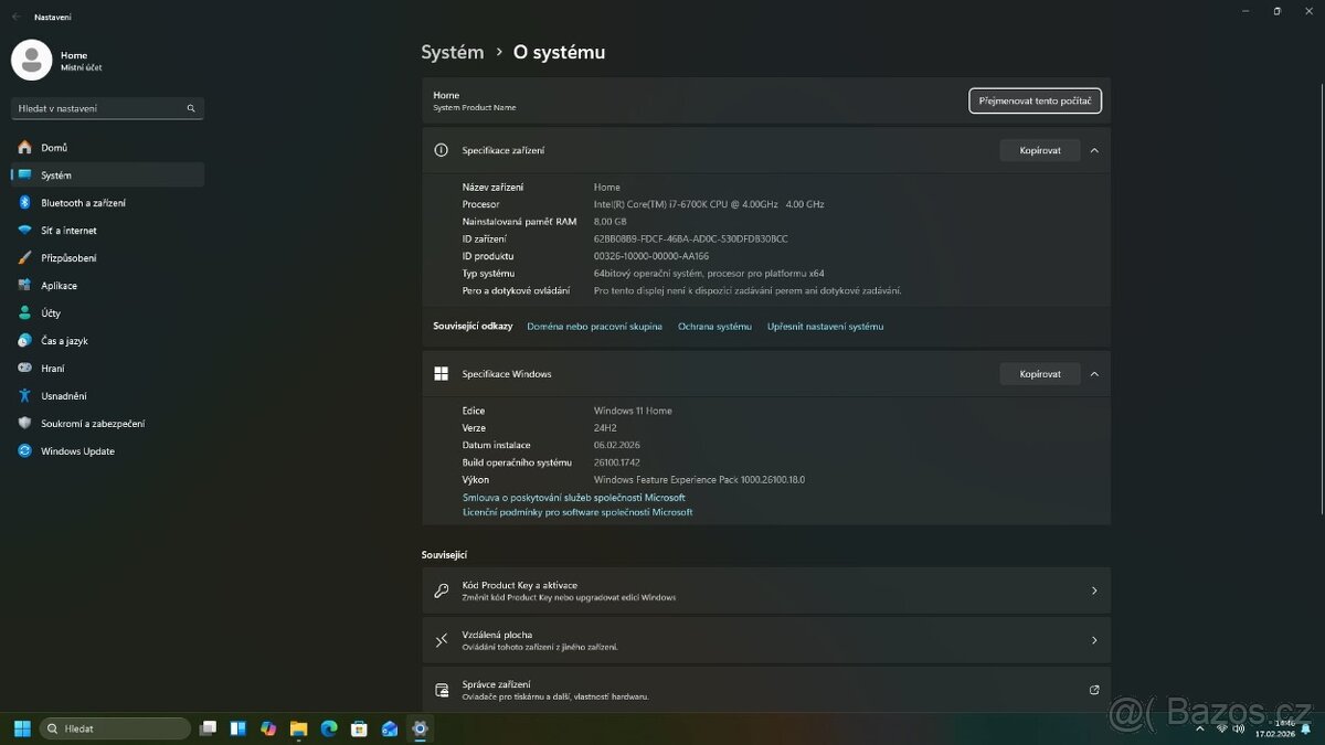 herní pc i7 6700k RX570 - 7