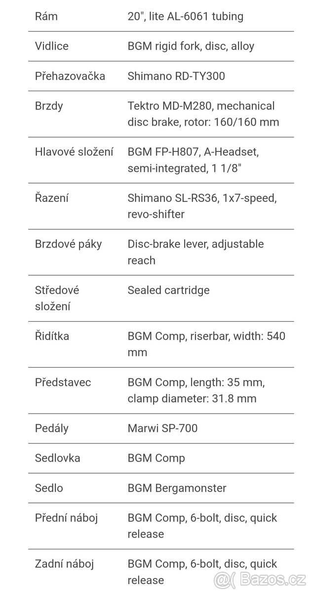 Dětské kolo 20" BERGAMONT - 7