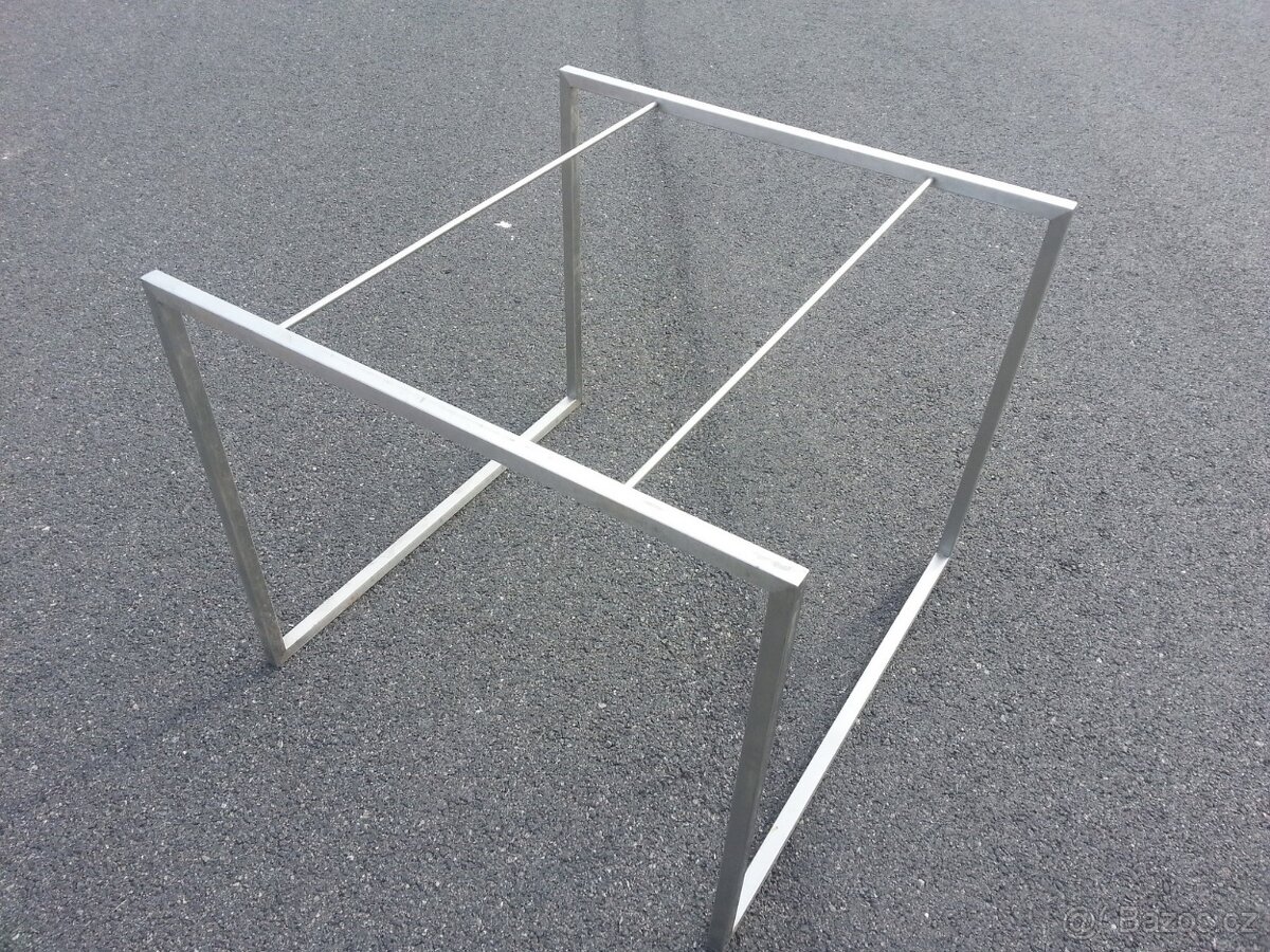 sada 2x designový nerez stůl bez desky - 7