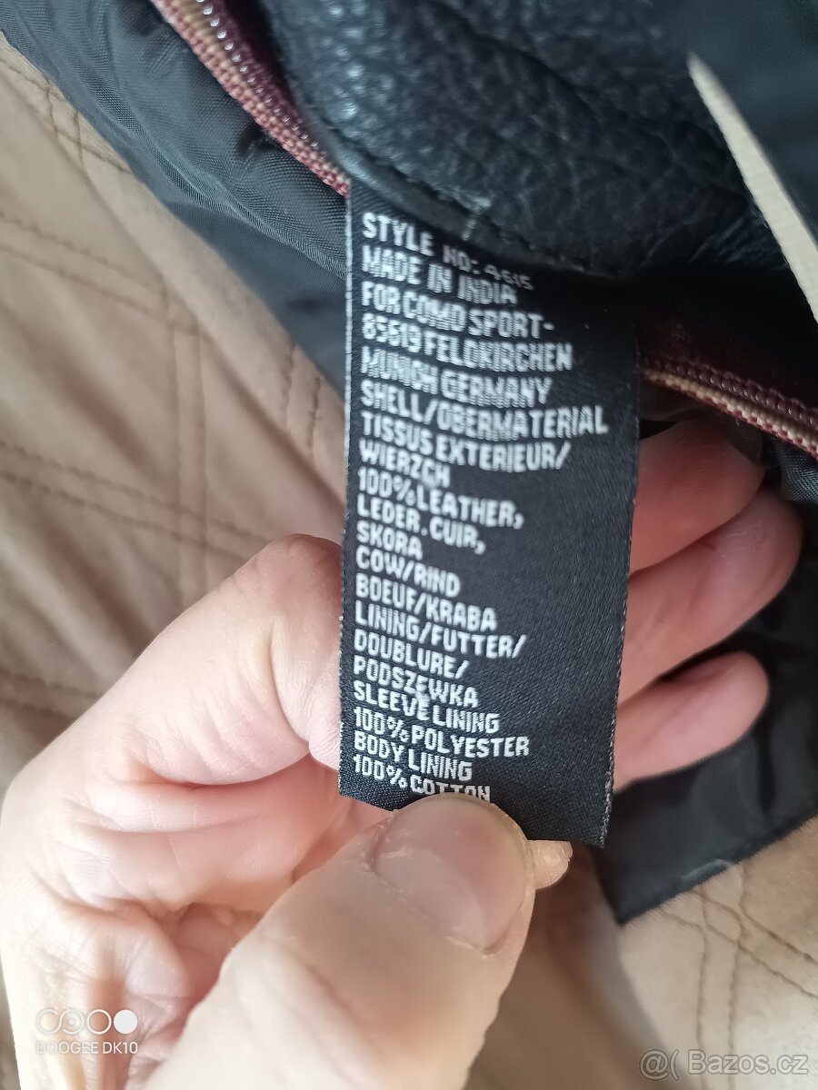 Luxusní kožená bunda Camel - 7