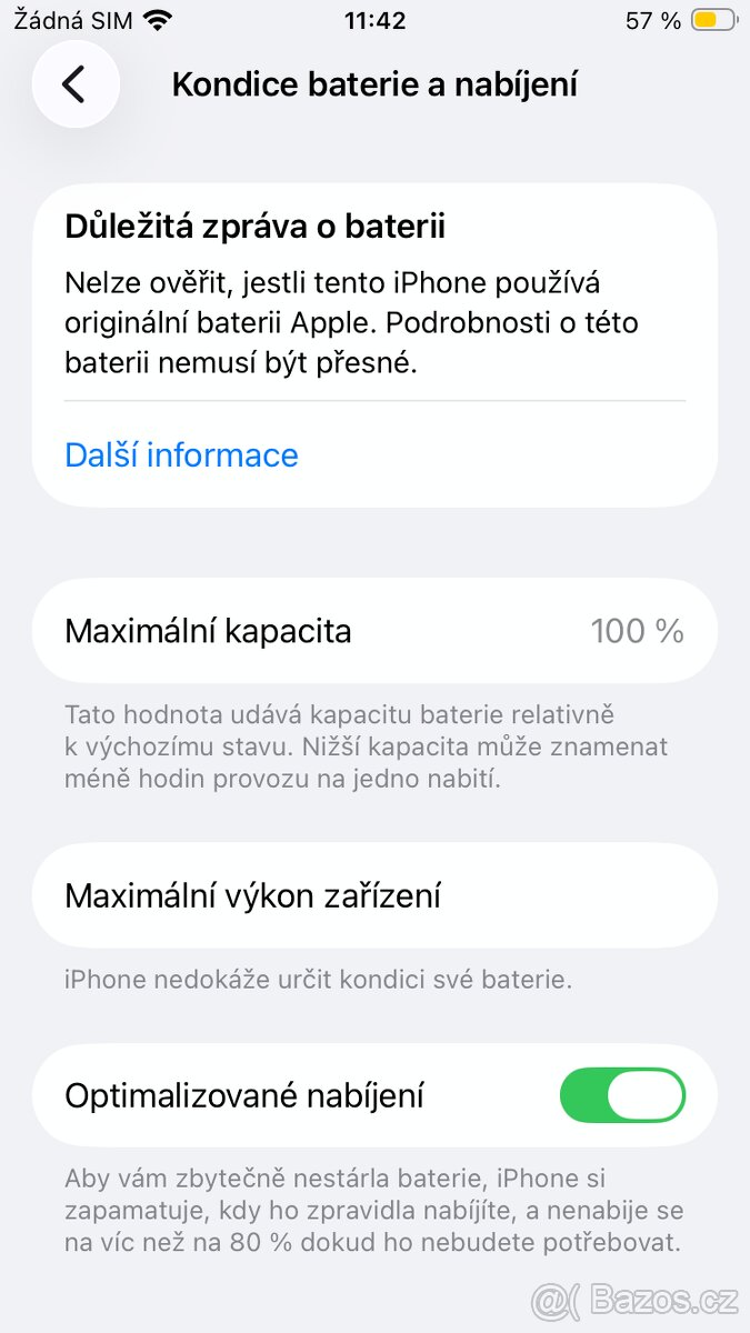 Apple iPhone SE 2020 - 64 GB 100% baterie - 7