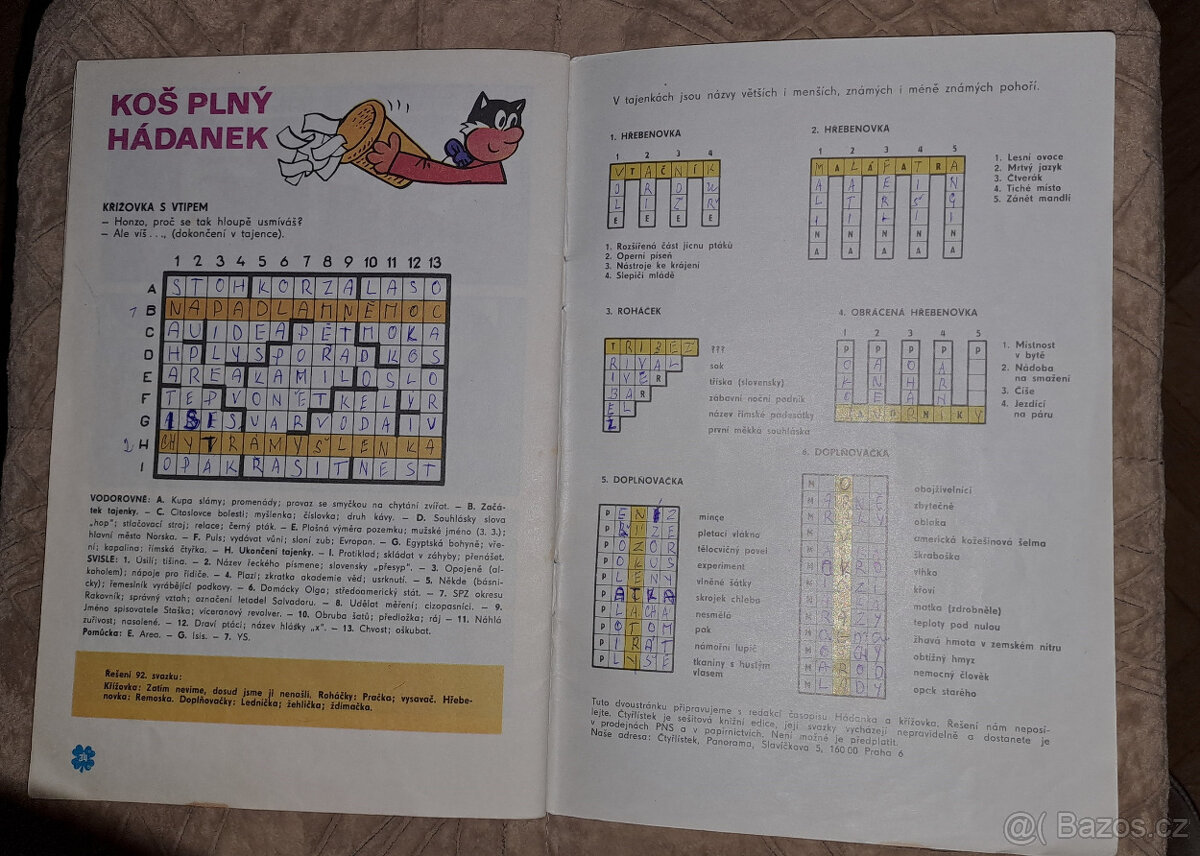 Čtyřlístek 2 kusy č. 93 a č. 165 - 7