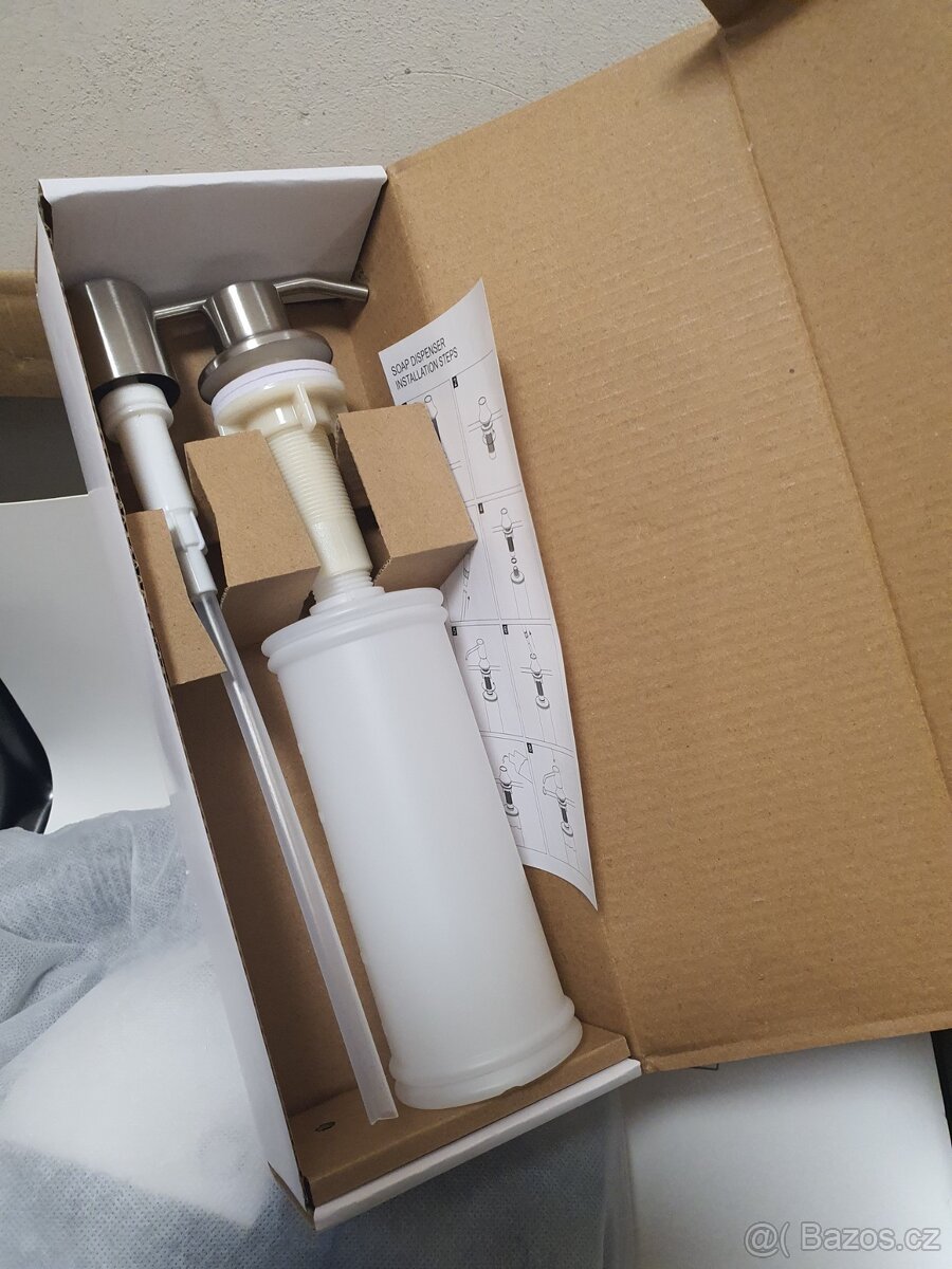 NOVÝ silný hluboký kuchyňský dřez + DÁVKOVAČ - 7