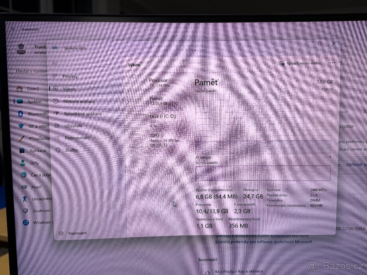 Herní stolní počítač, Radeon RX570, Ryzen 7 + - 7