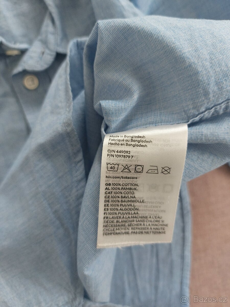 2x chlapecké košile H&M vel. 104 (3-4r) - 7
