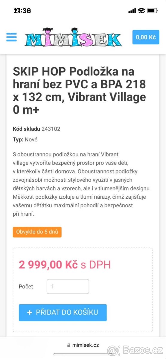 Hrací podložka SKIP HOP - 7