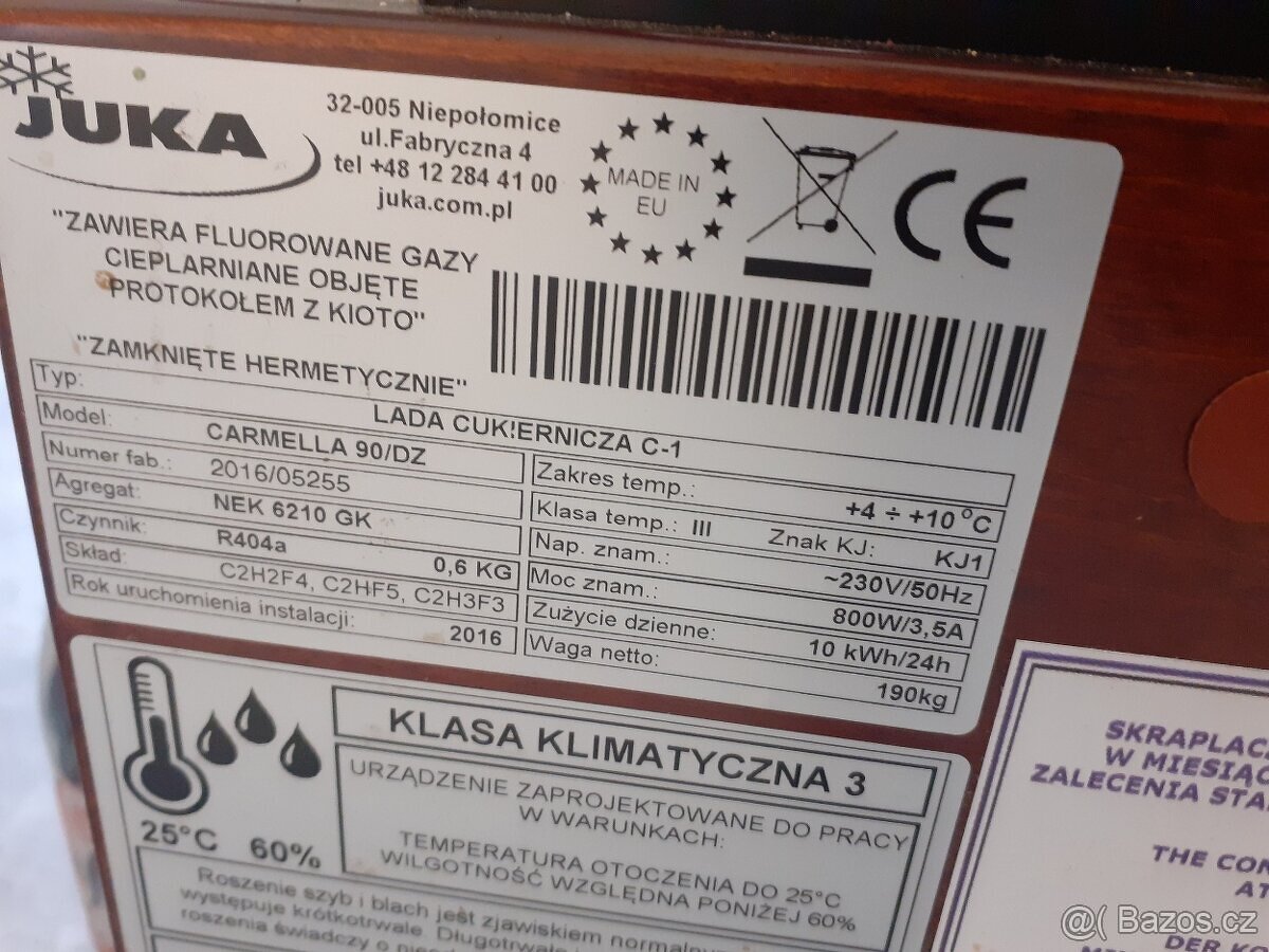 2xchladíci vitrína Juka Carmella - 7