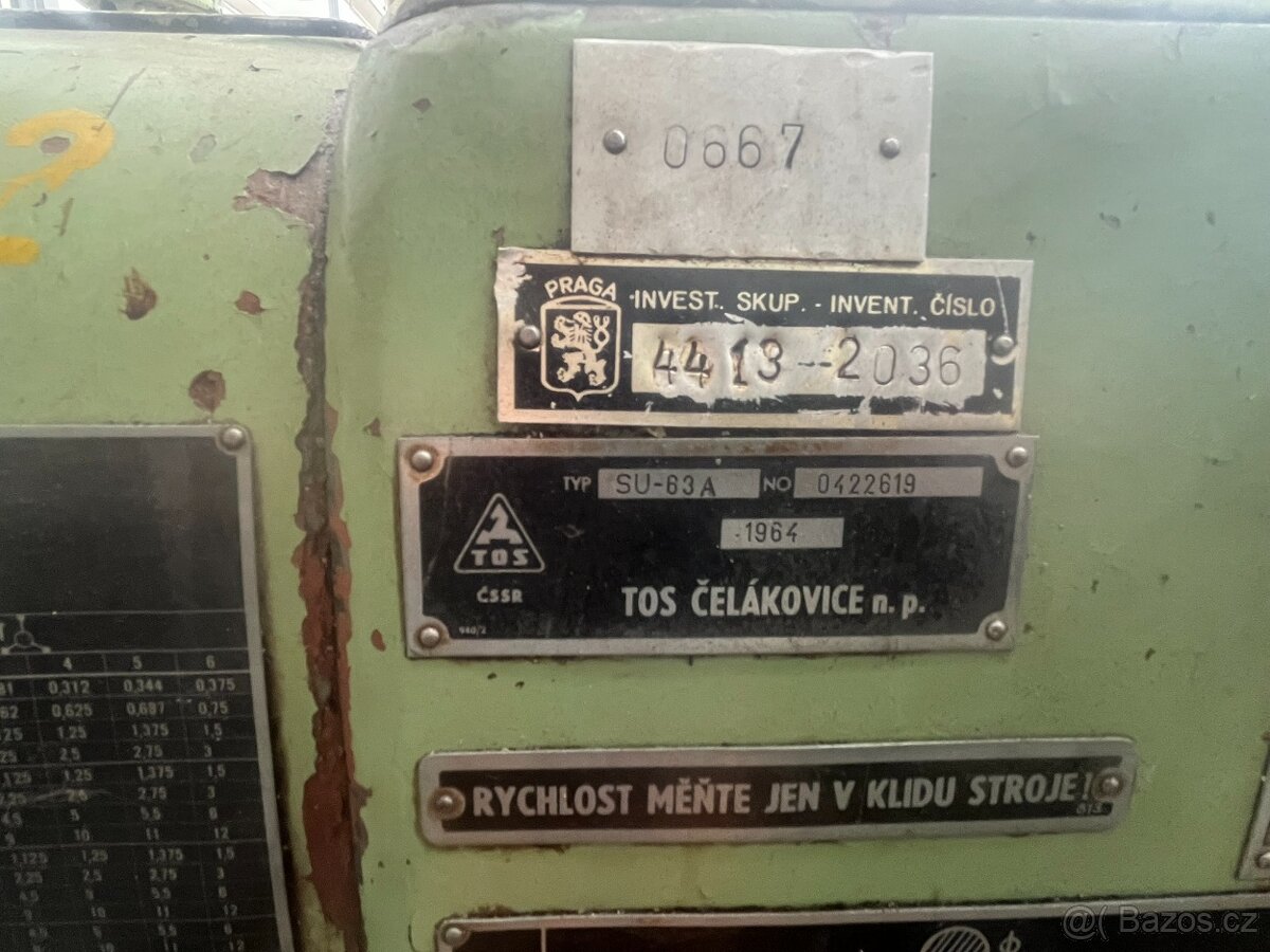 Soustruh SU63A /2000 - 7