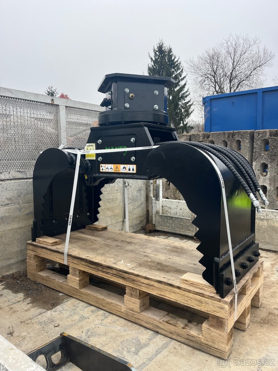 Srotýrovací drapák Haner pro bagry 4-7t - 7