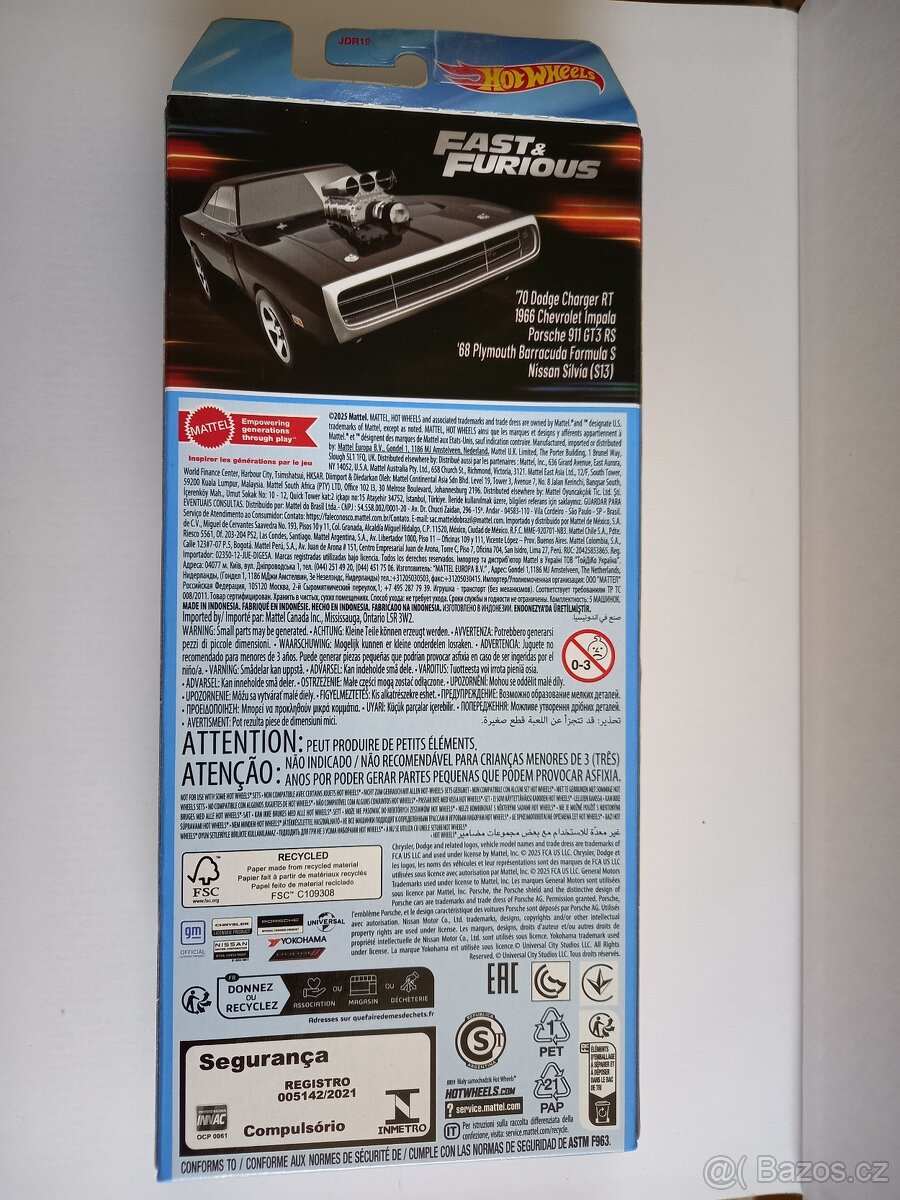 HOT WHEELS - FAST & FURIOUS 2025 - 5 pack - 7