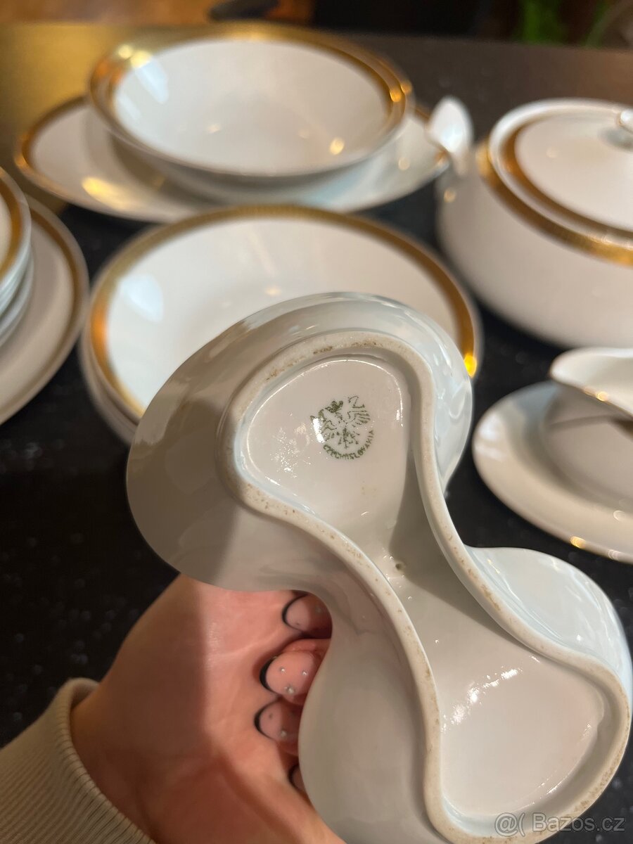 Retro pozlacená sada - 7