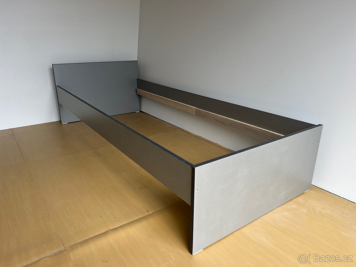 Postel 80x200 cm šedá - 7