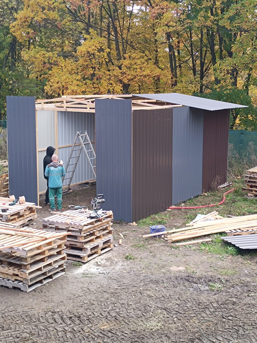 Prodám novou plechovou halu 7 x 4,5 m - 7