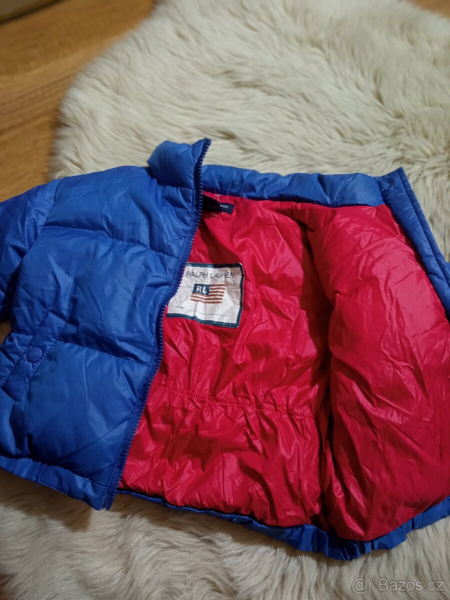 Péřová bunda ralph lauren VEL. 6-12 MES. - 7