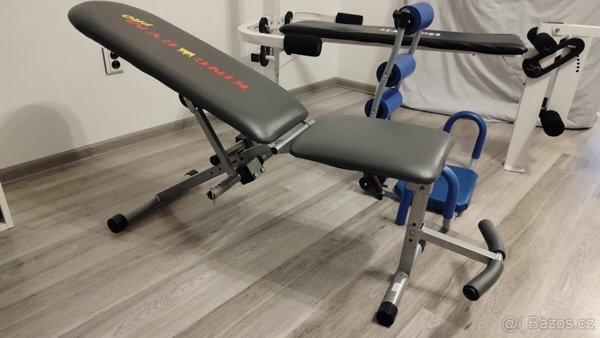 3x Cvičí a posilovací stroje-lavice - 7