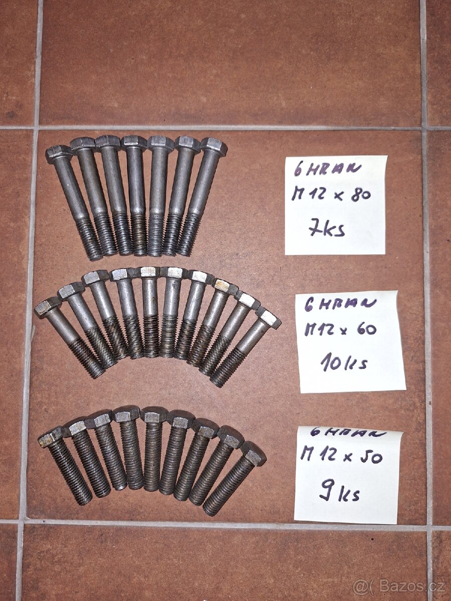 Spojovací materiál..šrouby, matice NOVÉ - 7