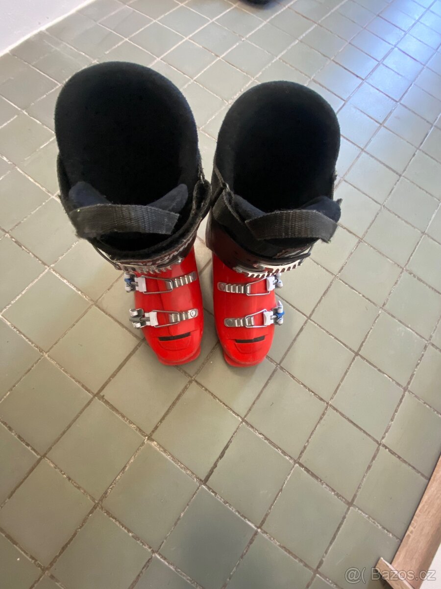 Lyže dětské , boty , hůlky - 7