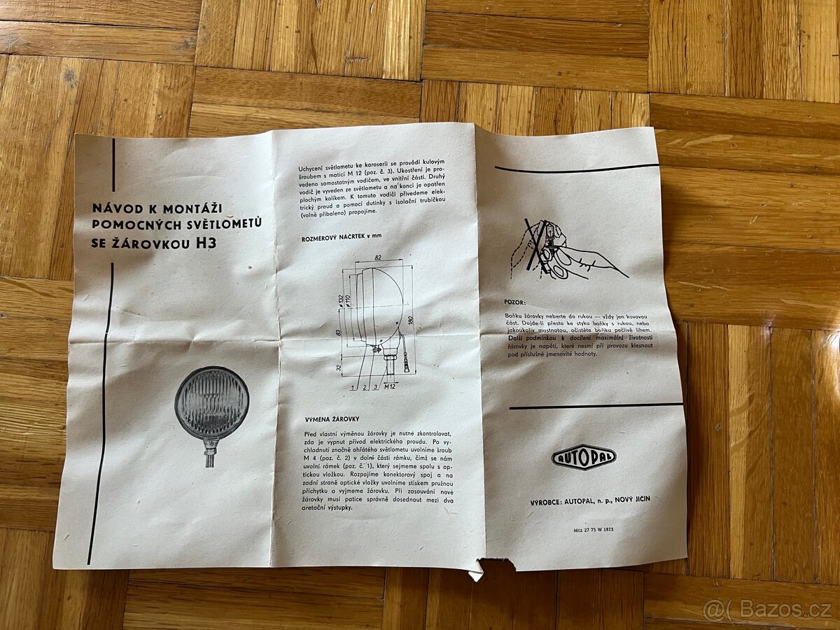 Rezervace Přídavné světlo PAL - 7