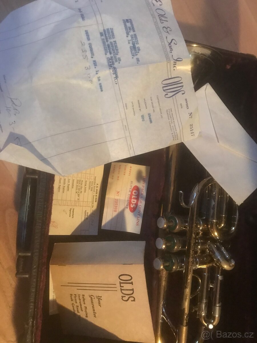 Prodám kornet (trubku) Olds Super (1948) - 7