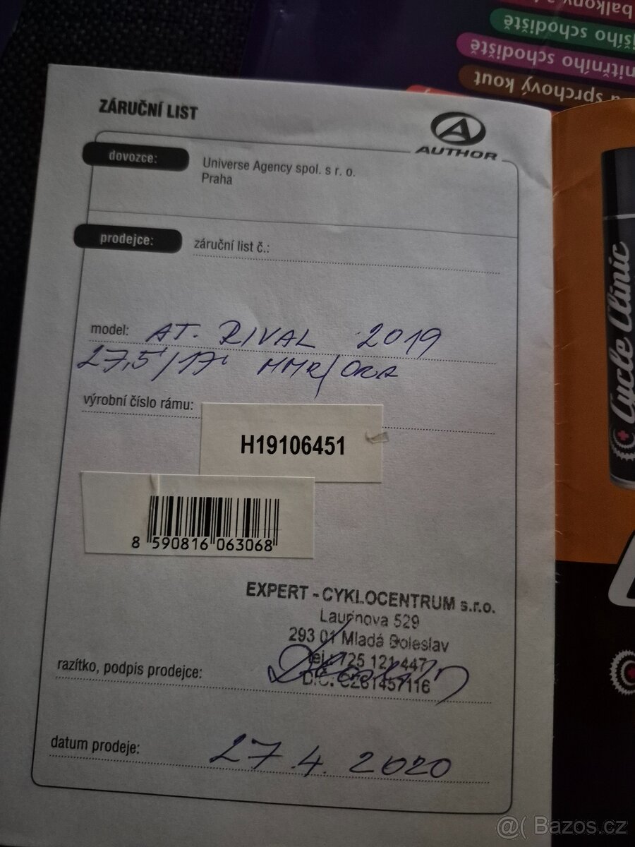 Author rival 27.5 - 7