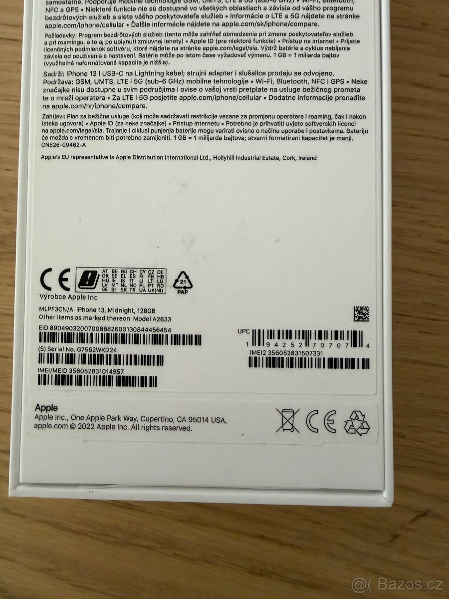iPhone 13 128 GB, černý - jako nový - 7