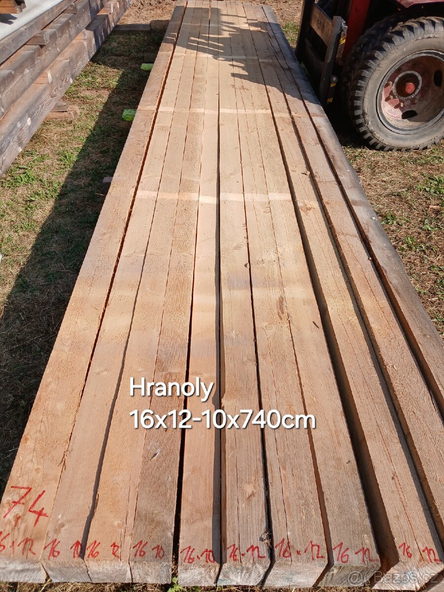 Prodám smrkové hranoly, fošny a dřevo na uzení - 7