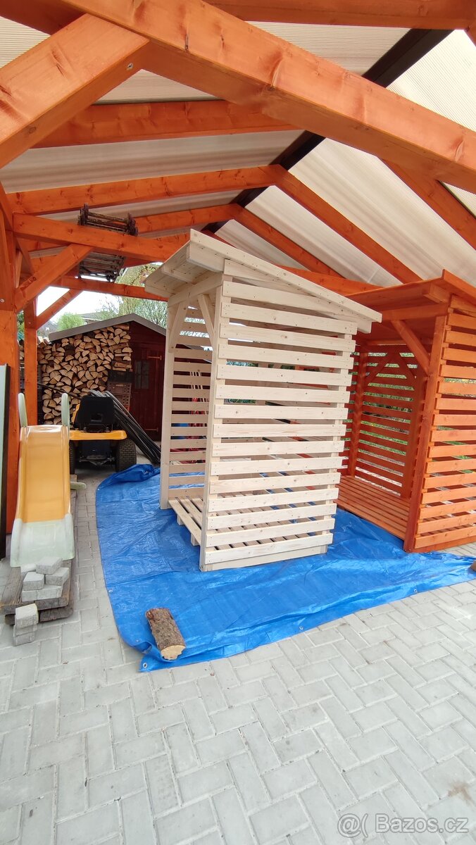 Dřevník nový na cca 4m3 naštípaného dřeva - 7