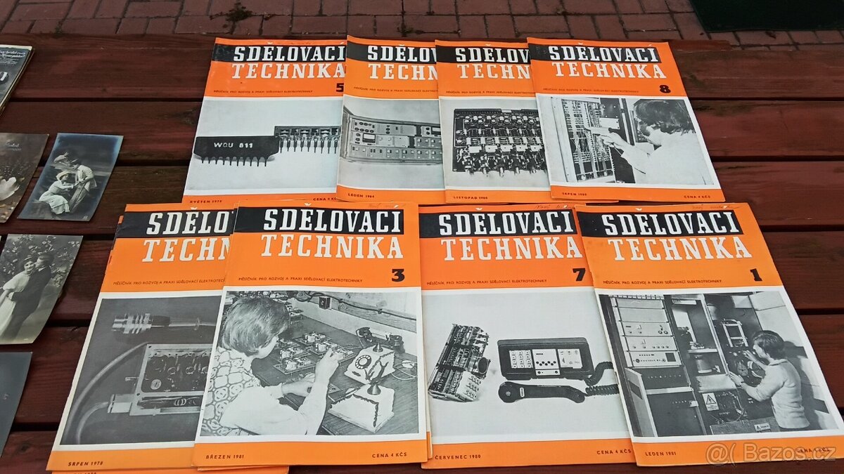 Staré pohledy ,socha koně , časopisy. - 7