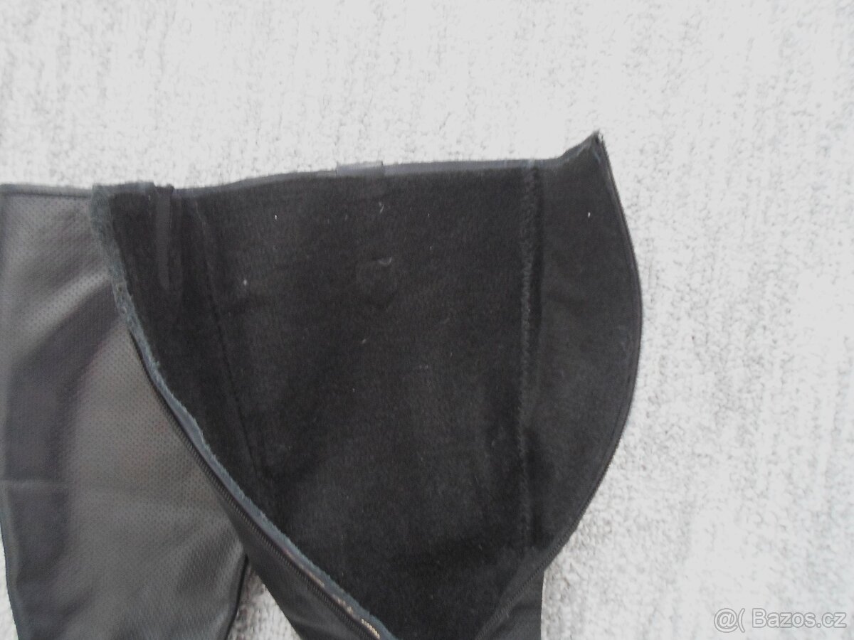 Černé kožené boty kozačky Carini - 39 - 7