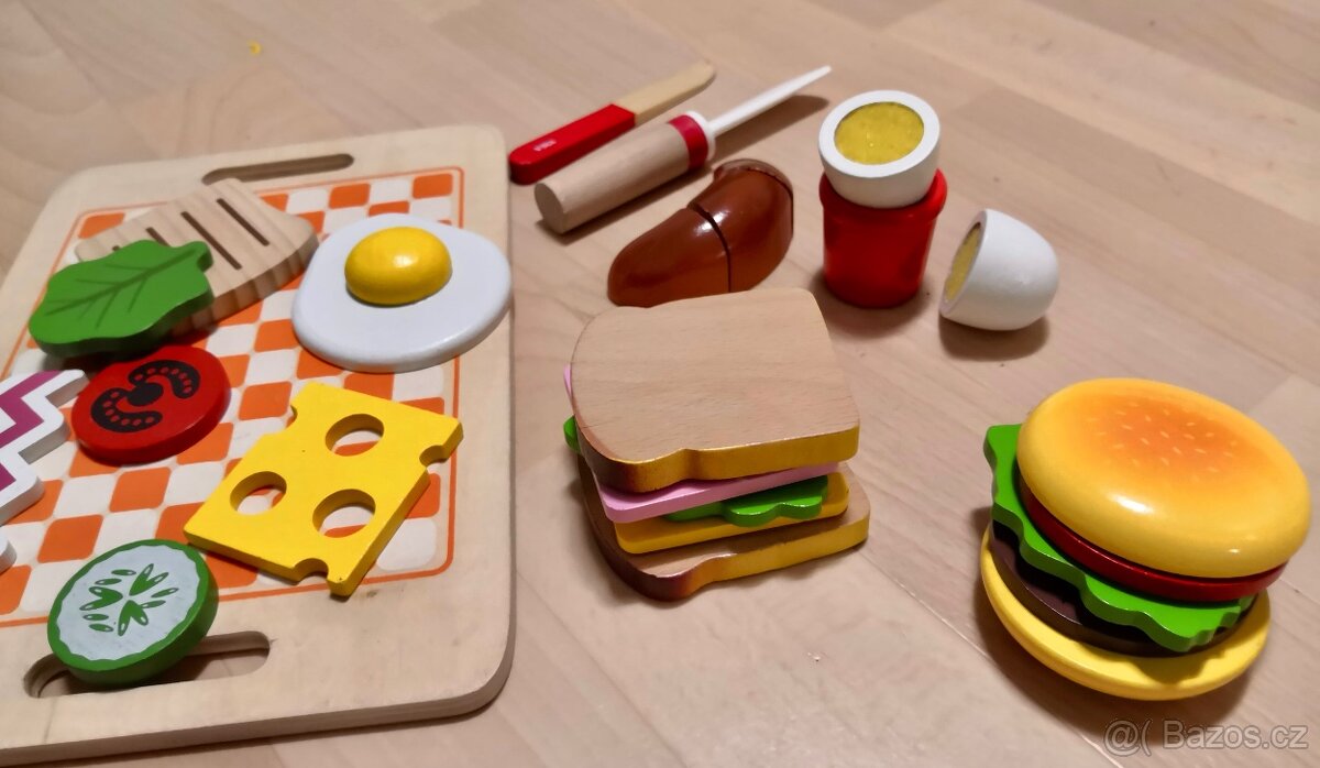 Sada dřevěných hraček a her Vilac vaření zvířátka hodiny - 7