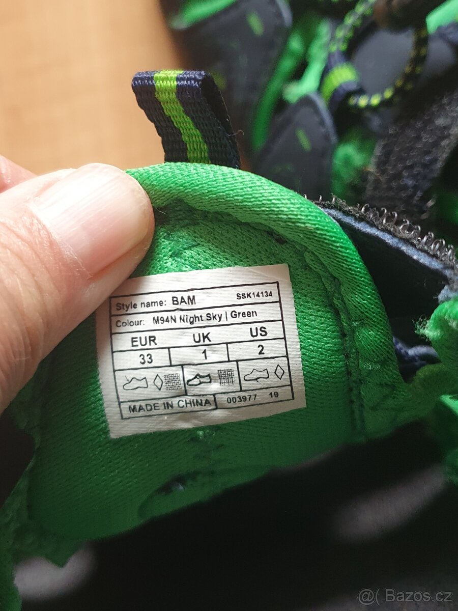 šedo-zelené sandály boty loap 33 - 7