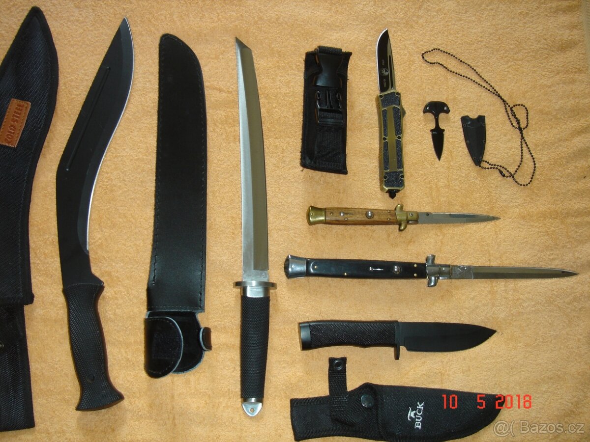 Prodám krásnou, novou, oboustranně broušenou dýku a další no - 7