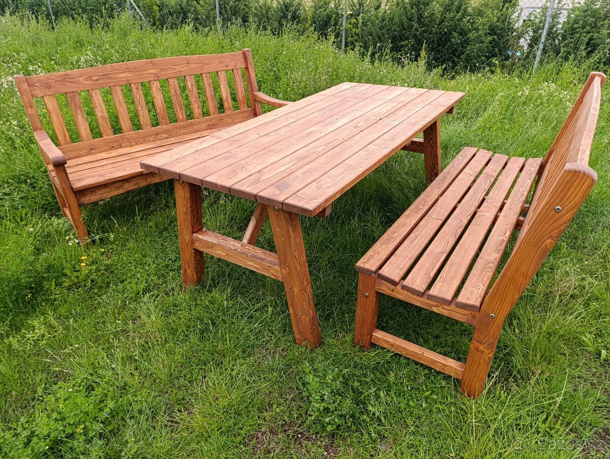 Masivní Akátová lavička - 7