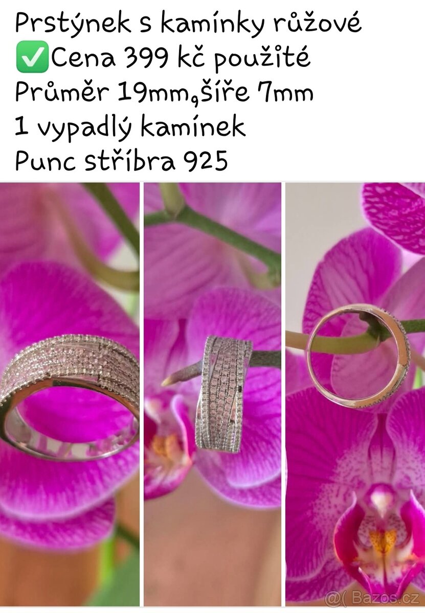 Stříbrné náušnice a prstýnek - 7