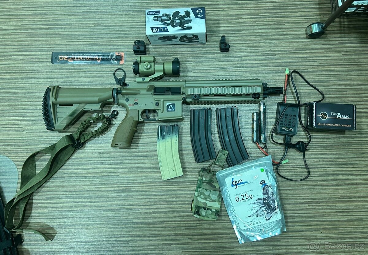 Airsoftová zbraň EC-102DE 9" - písková - 7