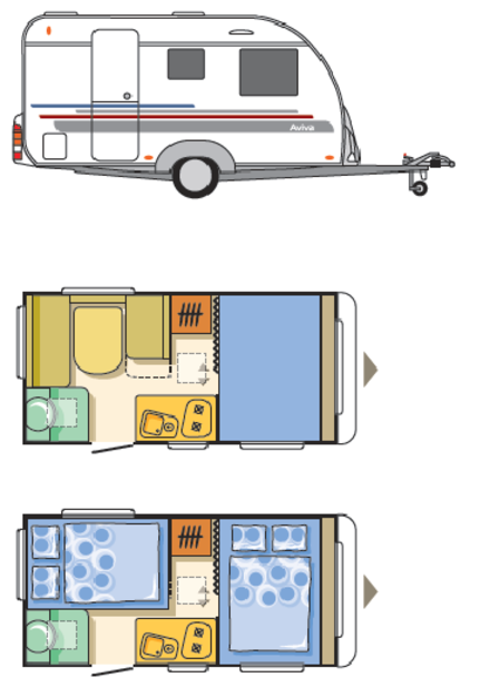 Obytný přívěs Adria 5003, Altea DS 390 - 7