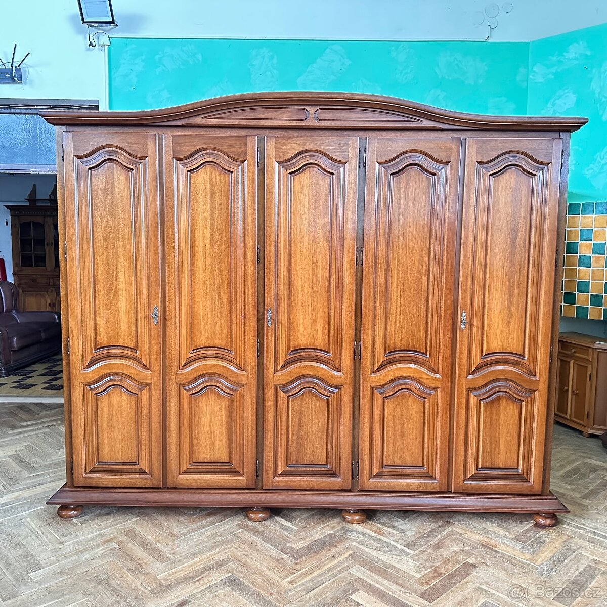 Šatní skříň dubová - 7
