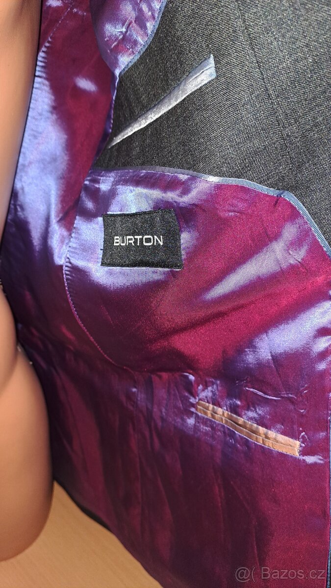 Pánské formální sako Burton/50-M/2x56cm - 7