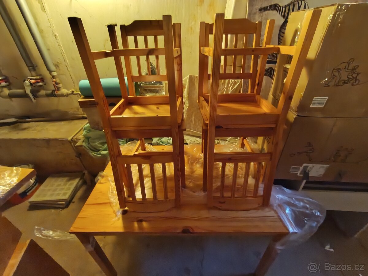 Prodám velký set nábytku z masivní borovice - 7
