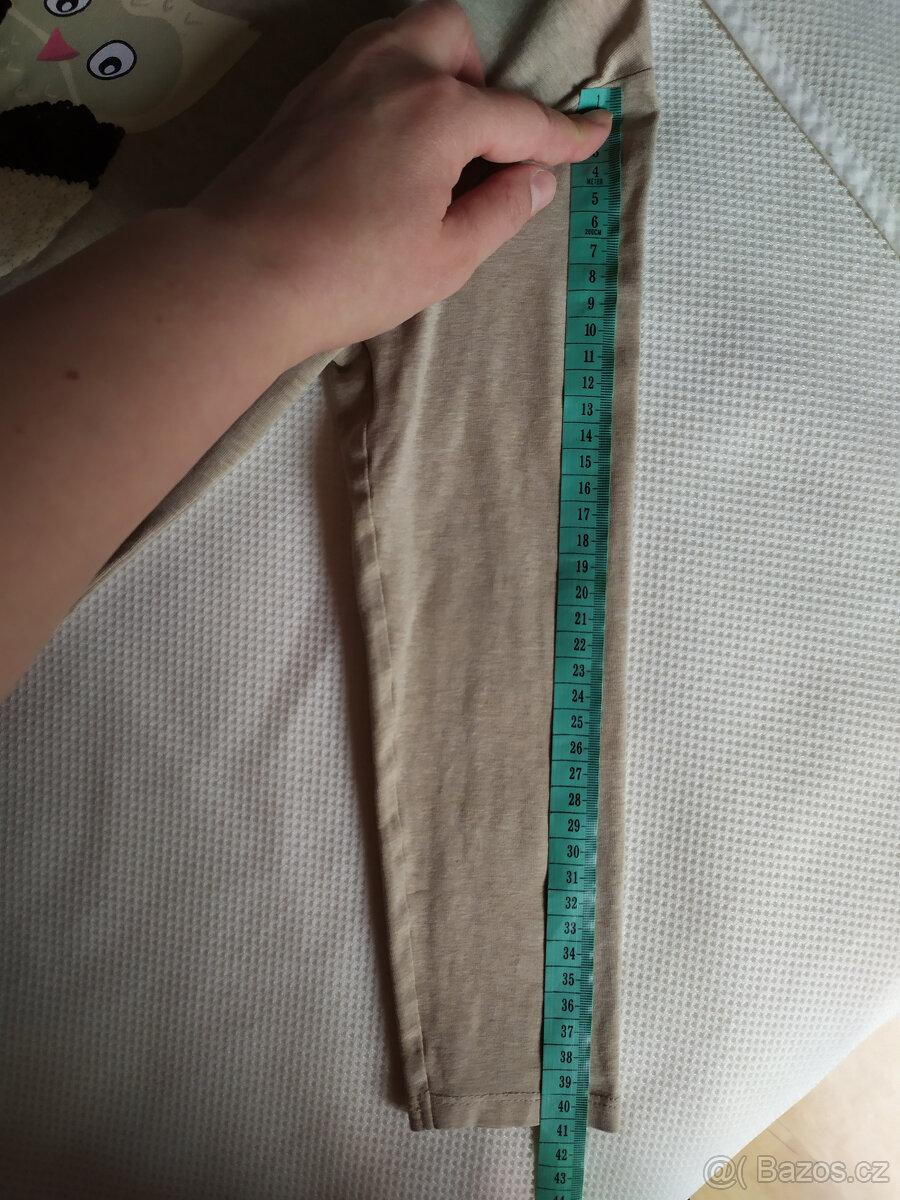 3 x dívčí tričko, pejsky, sova, dýně H&M, 122/128 - 7