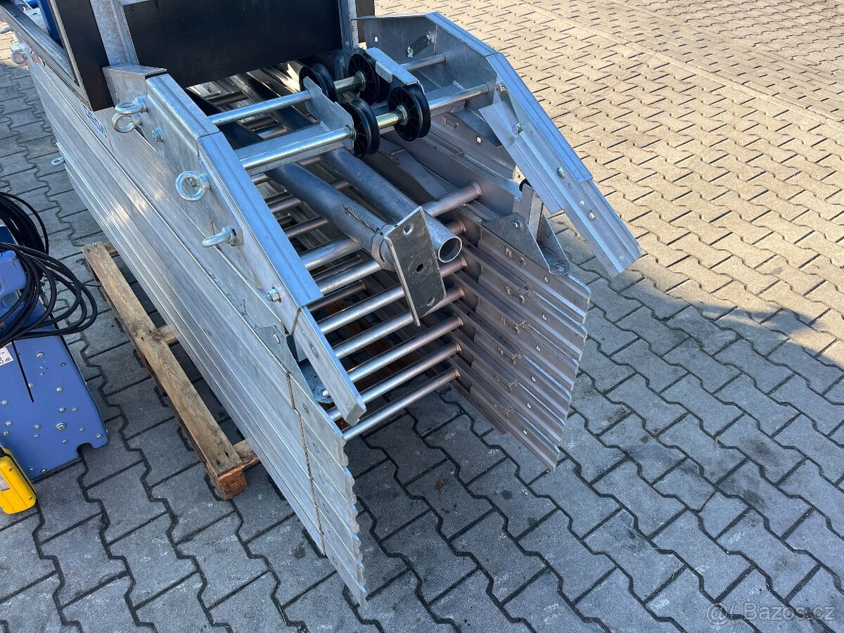 Šikmý výtah žebříkový, střešní výtah Geda Lift 250, 16m - 7