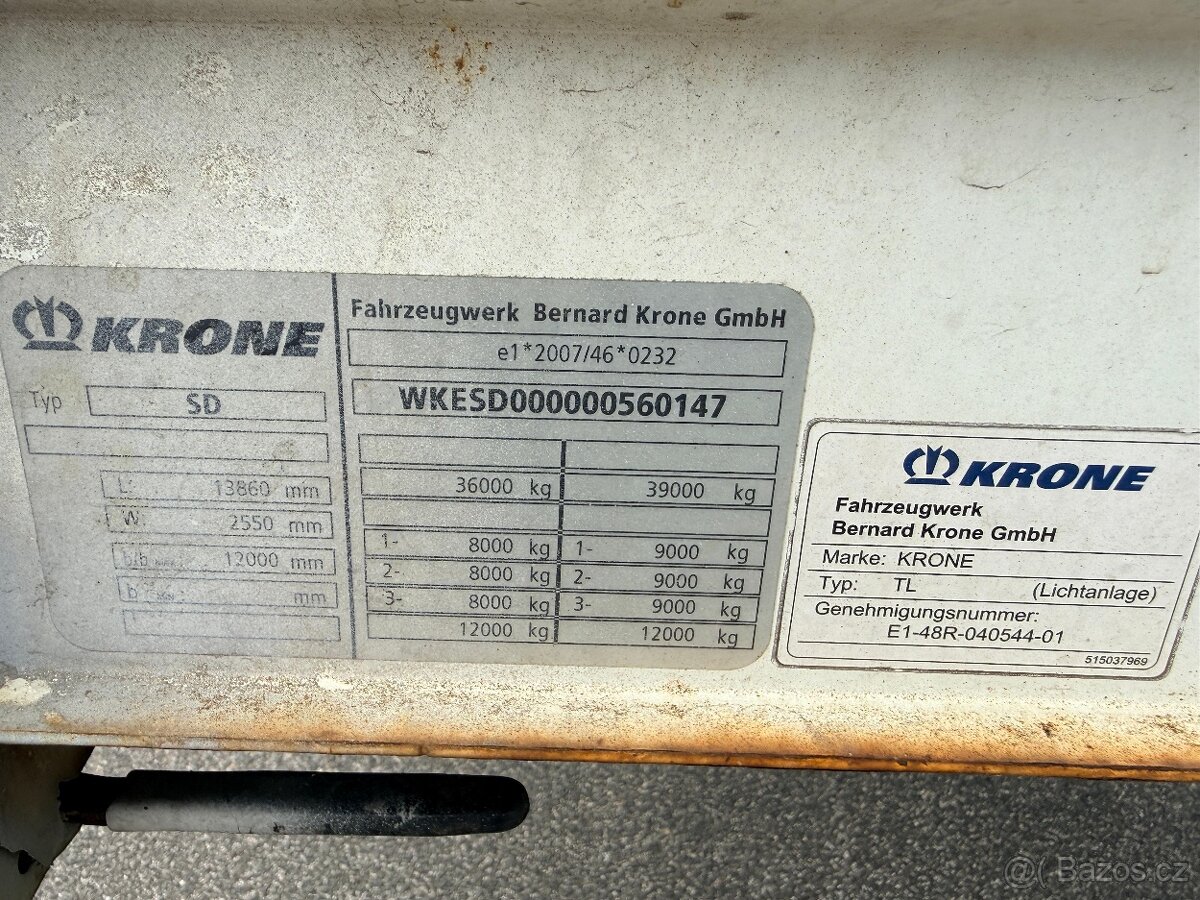 Krone SD návěs 3 - 7