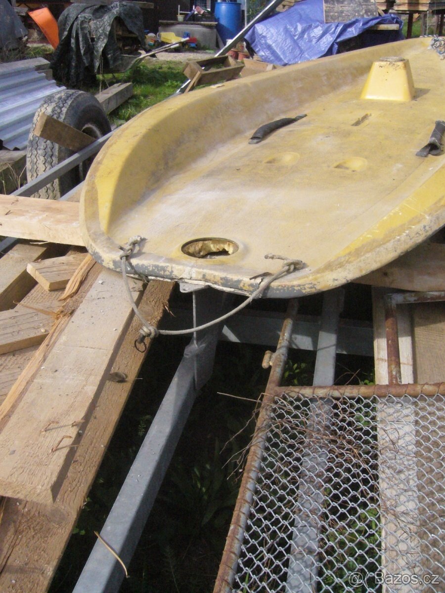vlek za traktor, dětská plachetnice, plovák - 7
