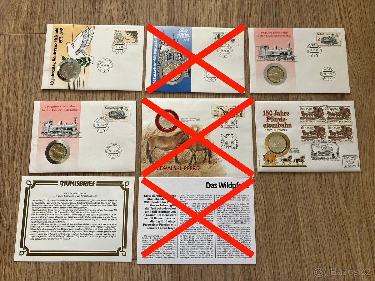 Numismatické mincovní dopisy Československo Slovensko mince - 7